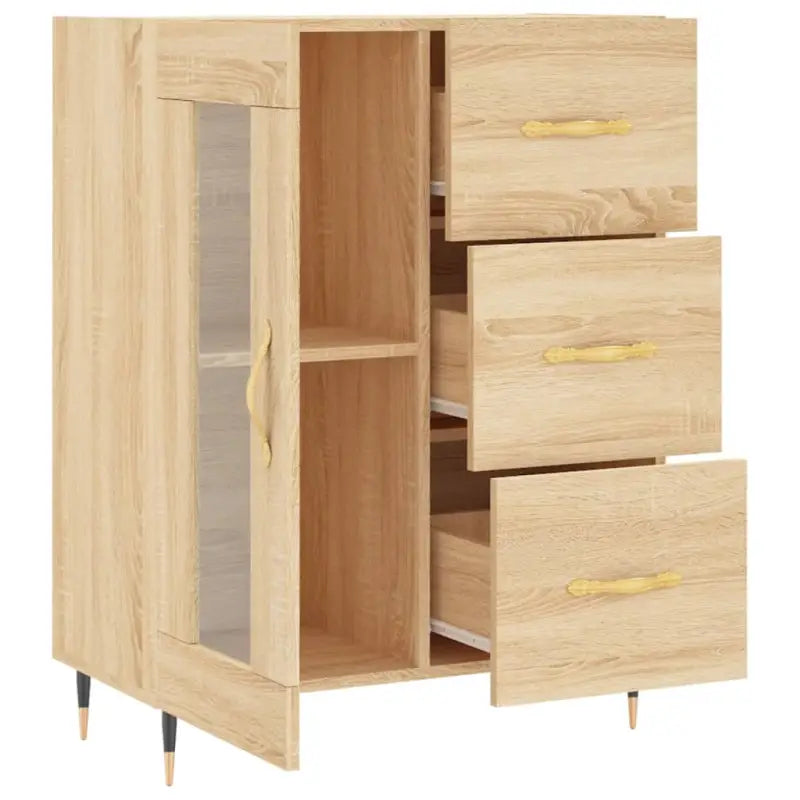 Klassiek dressoir van bewerkt hout met tijdloze uitstraling - Dressoirs & buffetkasten
