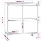 Klassiek dressoir van bewerkt hout met tijdloze uitstraling - Dressoirs & buffetkasten