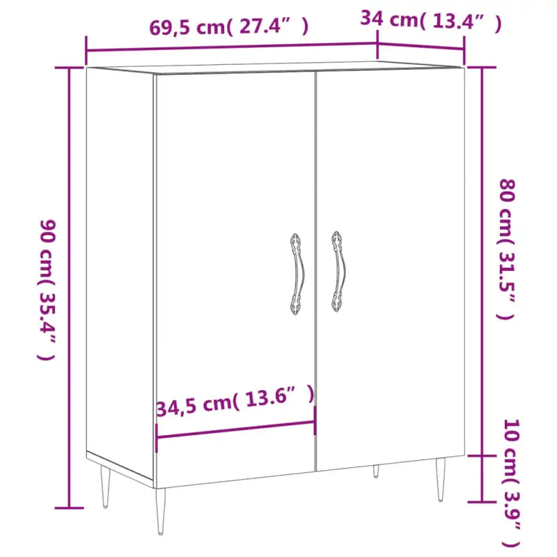 Klassiek dressoir van bewerkt hout met tijdloze uitstraling - Dressoirs & buffetkasten