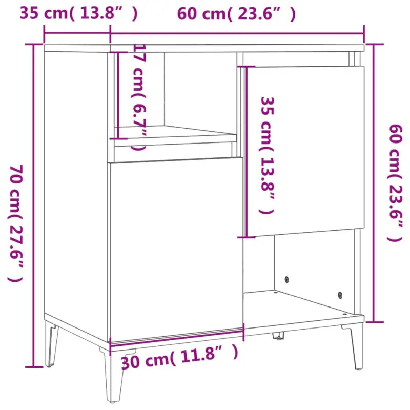 Klassiek dressoir van bewerkt hout met tijdloze uitstraling - Dressoirs & buffetkasten