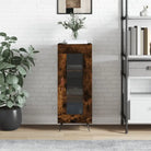 Klassiek dressoir van bewerkt hout met tijdloze uitstraling - Gerookt eiken / 1 - Dressoirs & buffetkasten