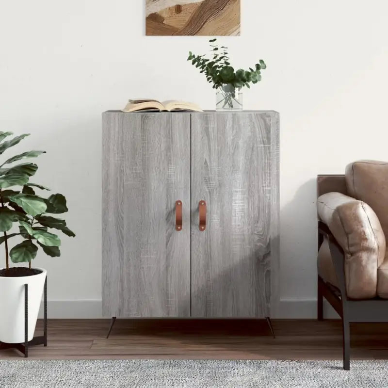 Klassiek dressoir van bewerkt hout met tijdloze uitstraling - Grijs sonoma / 1 - Dressoirs & buffetkasten