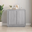 Klassiek dressoir van bewerkt hout met tijdloze uitstraling - Grijs sonoma / 1 - Dressoirs & buffetkasten