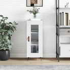 Klassiek dressoir van bewerkt hout met tijdloze uitstraling - Hoogglans wit / 1 - Dressoirs & buffetkasten