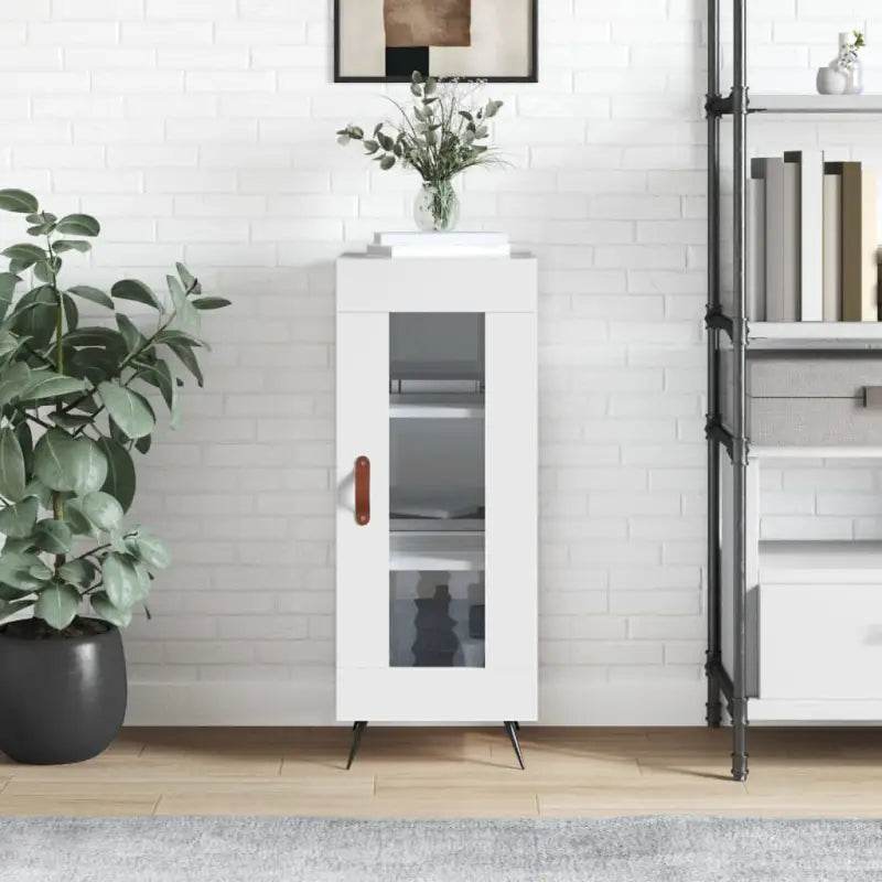 Klassiek dressoir van bewerkt hout met tijdloze uitstraling - Hoogglans wit / 1 - Dressoirs & buffetkasten