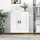 Klassiek dressoir van bewerkt hout met tijdloze uitstraling - Hoogglans wit / 1 - Dressoirs & buffetkasten
