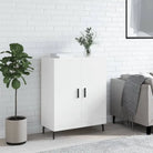 Klassiek dressoir van bewerkt hout met tijdloze uitstraling - Hoogglans wit / 1 - Dressoirs & buffetkasten