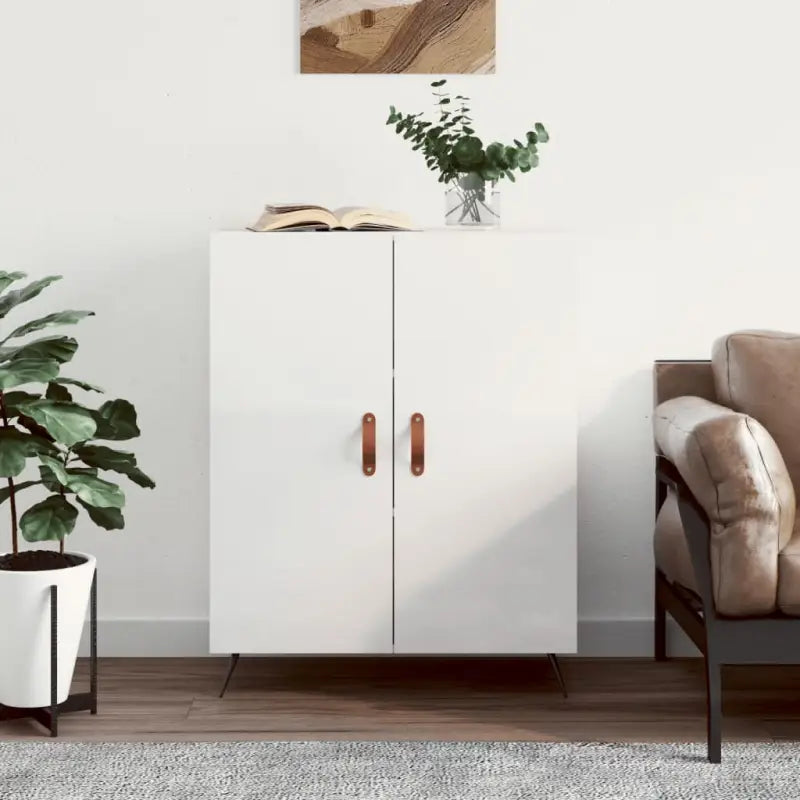 Klassiek dressoir van bewerkt hout met tijdloze uitstraling - Hoogglans wit / 1 - Dressoirs & buffetkasten