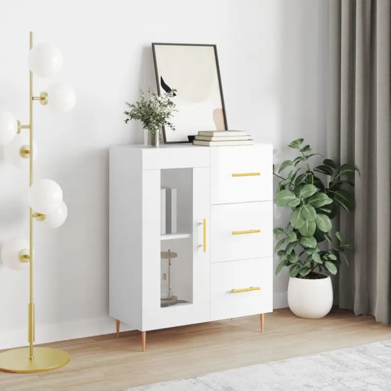 Klassiek Dressoir van Bewerkt Hout met Tijdloze Uitstraling - Hoogglans wit / 1 - Dressoirs & buffetkasten