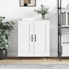 Klassiek dressoir van bewerkt hout met tijdloze uitstraling - Hoogglans wit / 1 - Dressoirs & buffetkasten