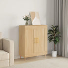 Klassiek dressoir van bewerkt hout met tijdloze uitstraling - Sonoma eiken / 1 - Dressoirs & buffetkasten