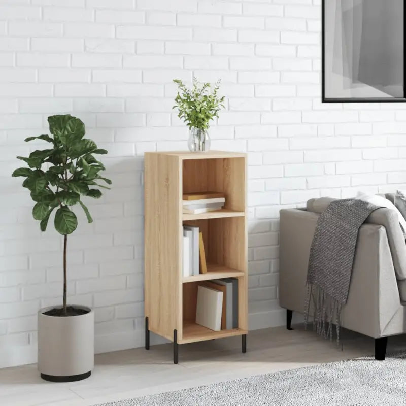 Klassiek dressoir van bewerkt hout met tijdloze uitstraling - Sonoma eiken / 1 - Dressoirs & buffetkasten
