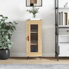Klassiek dressoir van bewerkt hout met tijdloze uitstraling - Sonoma eiken / 1 - Dressoirs & buffetkasten