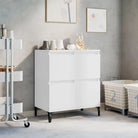Klassiek dressoir van bewerkt hout met tijdloze uitstraling - Wit / 1 - Dressoirs & buffetkasten