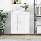 Klassiek dressoir van bewerkt hout met tijdloze uitstraling - Wit / 1 - Dressoirs & buffetkasten