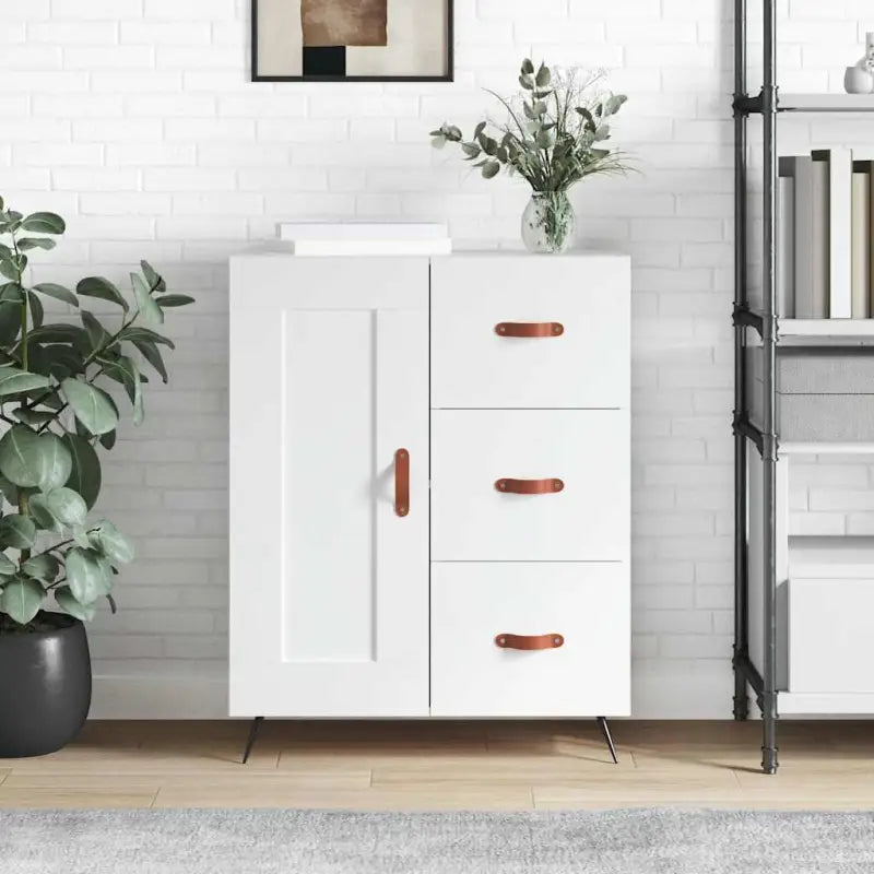 Klassiek dressoir van bewerkt hout met tijdloze uitstraling - Wit / 1 - Dressoirs & buffetkasten