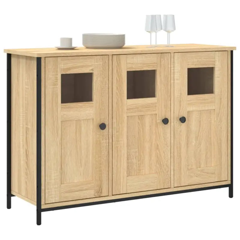 Klassiek dressoir van bewerkt hout met verstelbare poten - Dressoirs & buffetkasten