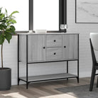 Klassiek dressoir van bewerkt hout met verstelbare poten - Grijs sonoma / 1 - Dressoirs & buffetkasten