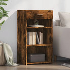 Klassiek dressoir van bewerkt hout voor een stijlvolle inrichting - Gerookt eiken / 1 - Dressoirs & buffetkasten