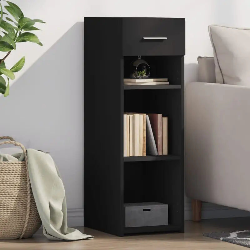 Klassiek dressoir van bewerkt hout voor een stoere uitstraling - Zwart / 1 - Dressoirs & buffetkasten