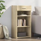 Klassiek dressoir van bewerkt hout voor stijl en duurzaamheid - Sonoma eiken / 1 - Dressoirs & buffetkasten