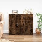 Klassiek dressoir van hoogwaardig bewerkt hout voor een tijdloze uitstraling - Gerookt eiken / 1 - Dressoirs &