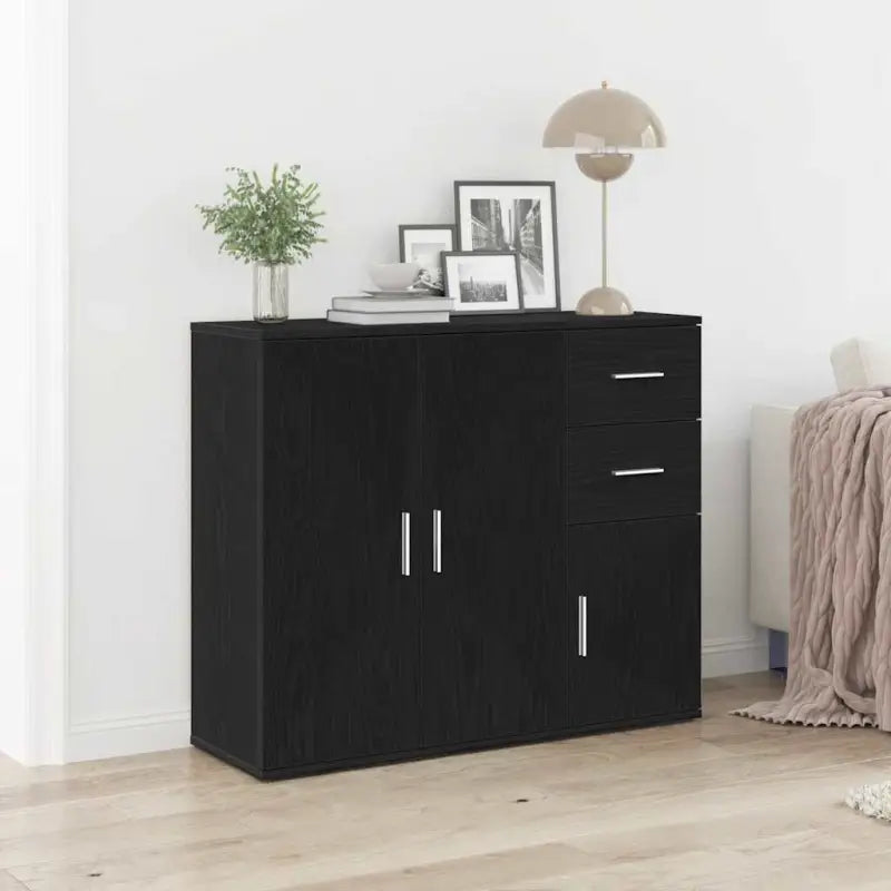 Klassiek dressoir van hoogwaardig bewerkt hout voor een tijdloze uitstraling - Zwart eiken / 1 - Dressoirs &