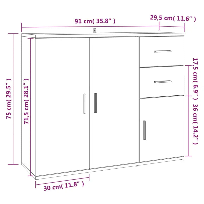Klassiek dressoir van hoogwaardig bewerkt hout voor een tijdloze uitstraling - Dressoirs & buffetkasten