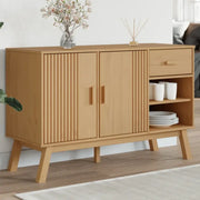 Klassiek dressoir van massief grenenhout met houten poten - Dressoirs & buffetkasten