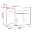 Klassiek Dressoir van Massief Grenenhout voor Slaapkamer of Woonkamer - Dressoirs & buffetkasten