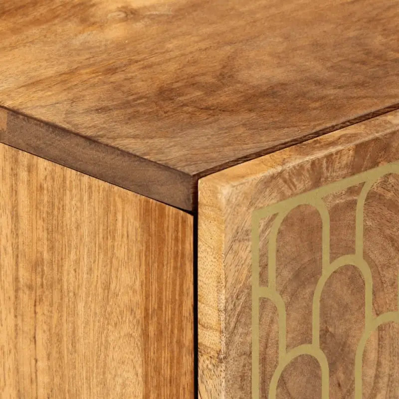 Klassiek dressoir van massief mangohout met houten poten - Dressoirs & buffetkasten