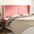 Klassiek fluweel hoofdbord met trendy ontwerp inclusief levering bevat - Roze / 163 x 23 x 118/128 cm / 1 - Hoofdborden