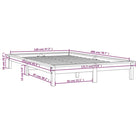 Klassiek houten bed met massief grenenhout voor een moderne slaapkamer - Bedden & bedframes