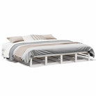 Klassiek houten bed met massief grenenhout voor een moderne slaapkamer - Wit / 180 x 200 cm - Bedden & bedframes