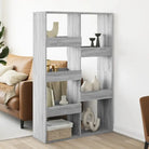 Klassiek kamerscherm van bewerkt hout voor modern interieur - Grijs sonoma / 1 / 155.5 cm - Boekenkasten