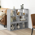 Klassiek kamerscherm van bewerkt hout voor stijl en functionaliteit - Betongrijs / 1 / 94.5 cm - Boekenkasten