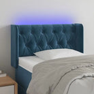 Klassiek LED Hoofdbord en Voetbord voor een moderne slaapkamer - Donkerblauw / 83 x 16 x 78/88 cm / 1 - Hoofdborden