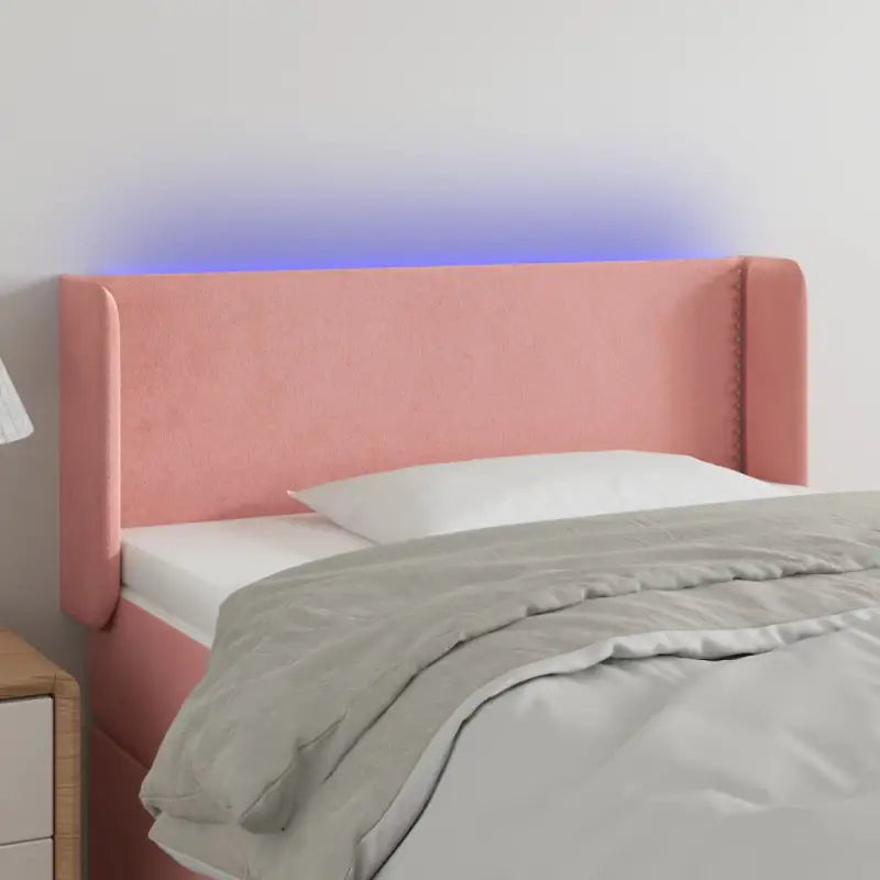 Klassiek LED hoofdbord en voetbord voor een moderne slaapkamer - Roze / 93 x 16 x 78/88 cm / 1 - Hoofdborden