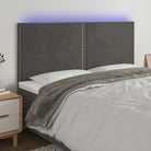 Klassiek LED Hoofdbord en Voetbord voor Moderne Slaapkamer - Donkergrijs / 200 x 5 x 118/128 cm / 1 - Hoofdborden