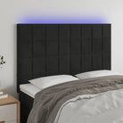 Klassiek LED Hoofdbord en Voetborden voor een Modern Slaapkamergevoel - Zwart / 144 x 5 x 118/128 cm / 1 - Hoofdborden
