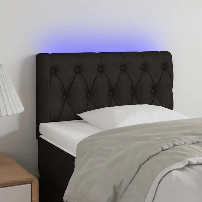 Klassiek LED-hoofdbord met stijlvol ontwerp voor elke slaapkamer - Zwart / 80 x 7 x 78/88 cm / 1 - Hoofdborden