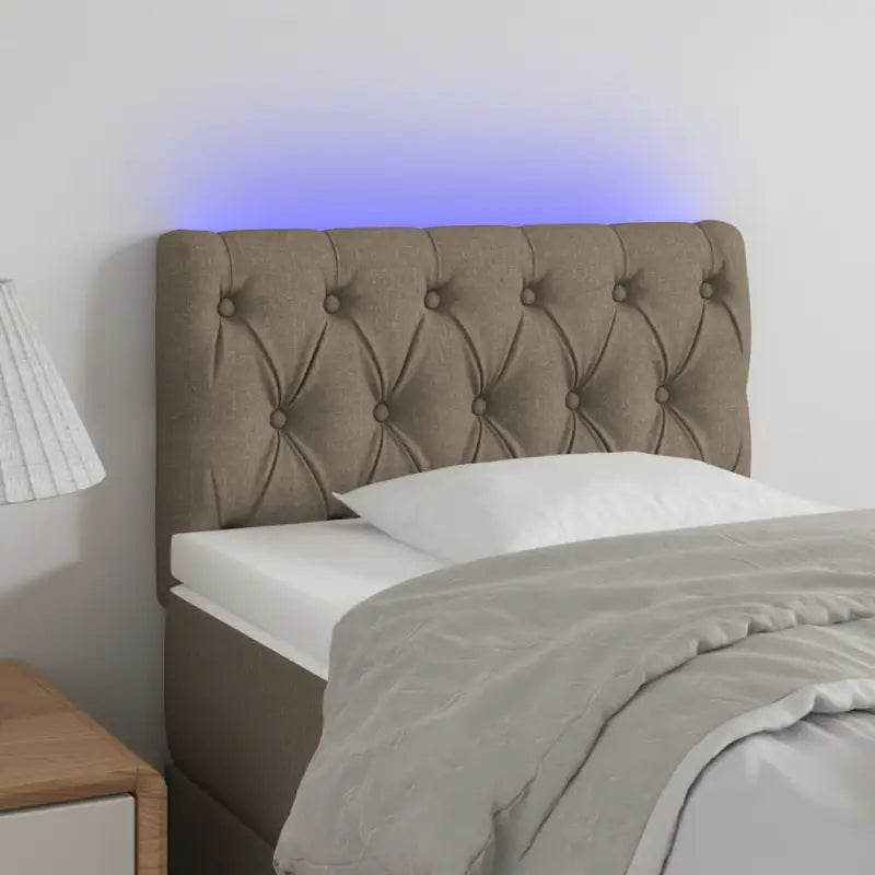 Klassiek LED-hoofdbord met stijlvol ontwerp voor elke slaapkamer - Taupe / 80 x 7 x 78/88 cm / 1 - Hoofdborden