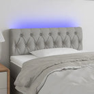 Klassiek LED-hoofdbord met stijlvol ontwerp voor elke slaapkamer - Lichtgrijs / 90 x 7 x 78/88 cm / 1 - Hoofdborden