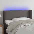 Klassiek LED Hoofdbord voor een Modern en Elegant Slaapkamer Designe - Grijs / 93 x 16 x 78/88 cm / 1 - Hoofdborden