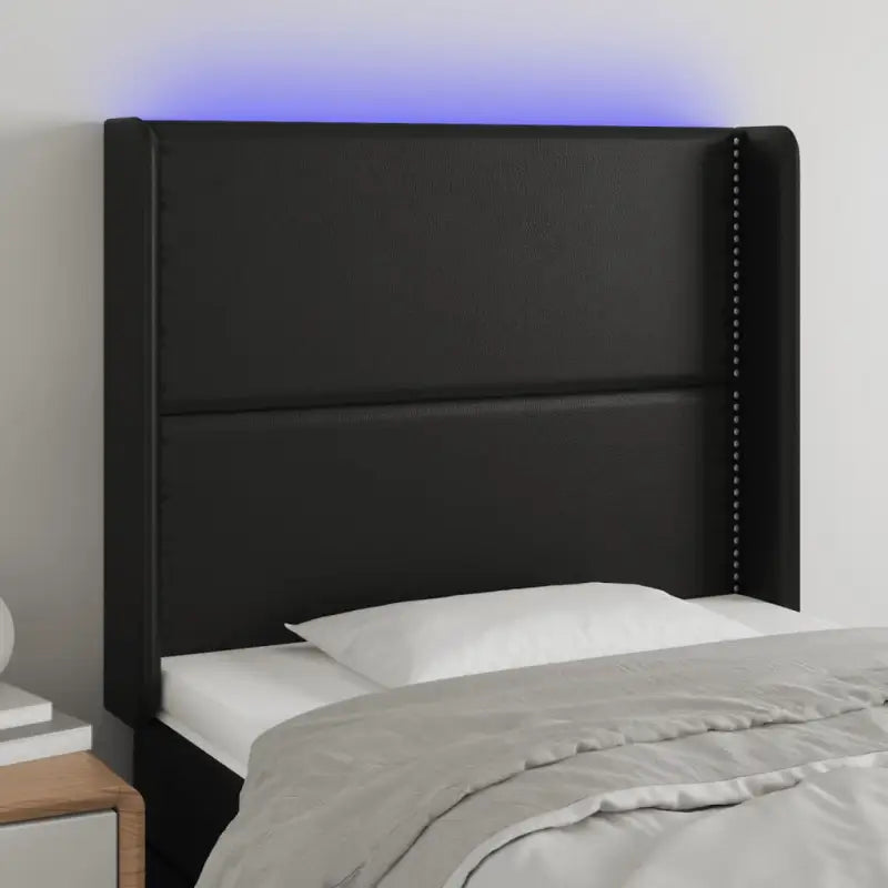 Klassiek LED Hoofdbord voor een Modern en Elegant Slaapkamer Designe - Zwart / 93 x 16 x 118/128 cm / 1 - Hoofdborden