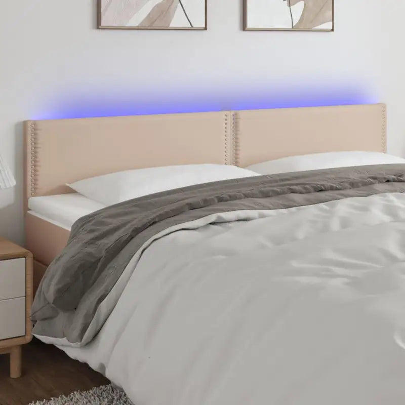 Klassiek LED Hoofdbord voor een Modern Slaapkamer - Cappuccino / 180 x 5 x 78/88 cm / 1 - Hoofdborden en voetborden