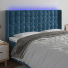 Klassiek LED Hoofdbord voor een Modern Slaapkamergevoel - Donkerblauw / 203 x 16 x 118/128 cm / 1 - Hoofdborden