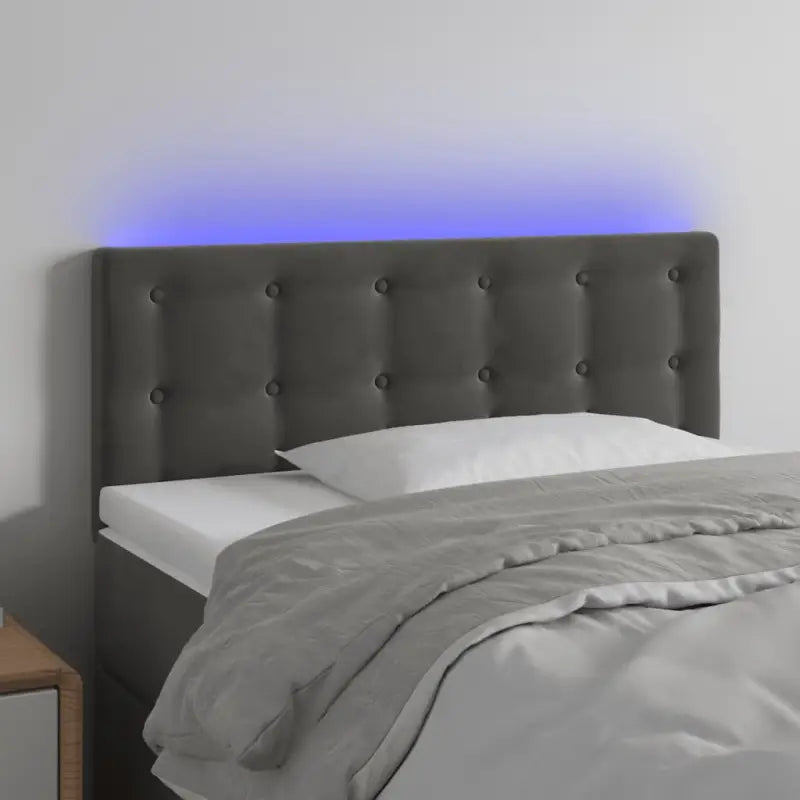 Klassiek LED Hoofdbord voor een Modern Slaapkamergevoel - Donkergrijs / 90 x 5 x 78/88 cm / 1 - Hoofdborden