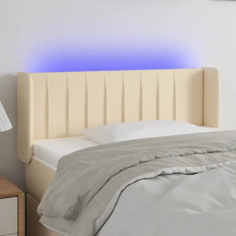 Klassiek LED Hoofdbord voor een moderne slaapkamer - Crème / 83 x 16 x 78/88 cm / 1 - Hoofdborden en voetborden