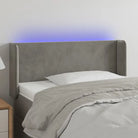 Klassiek LED-hoofdbord voor een moderne slaapkamer uitstraling - Lichtgrijs / 83 x 16 x 78/88 cm / 1 - Hoofdborden